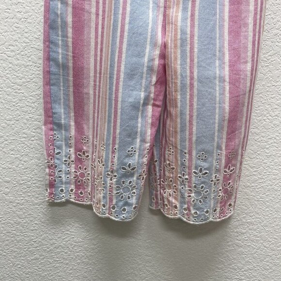 Rare Editions Girls 4T Romper Jumpsuit Jumper Sleeveless Striped NEW NWTs - Picture 5 of 7